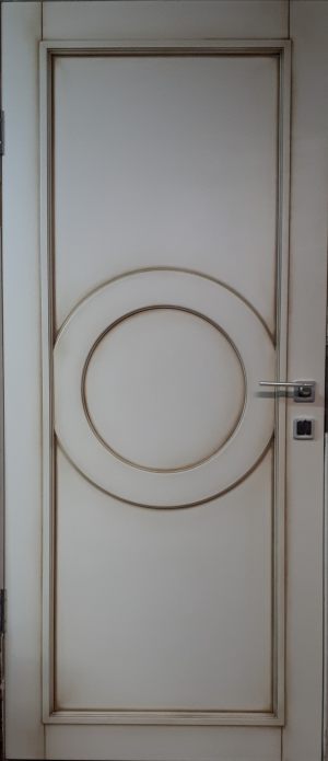Межкомнатная дверь в профиле массив (эмаль с патиной) Тула