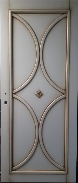 Межкомнатная дверь в профиле массив (эмаль с патиной) Тула